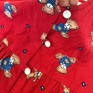 Vintage 80s/90s Lord &‎ Taylor “Growing Up” Teddy Bear Dress | Size 4T | RARE